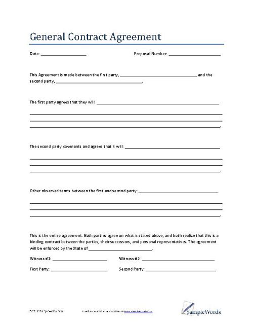 General Contract Template