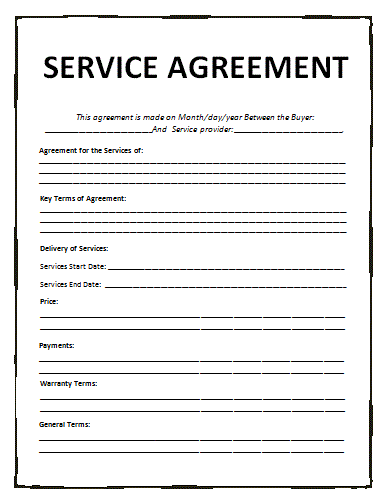 General Contract Template Sample