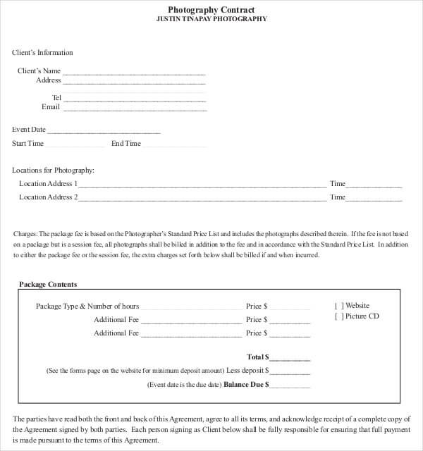 Video Editing Contract Template PDF