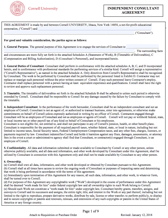 Independent Consultant Contract Template