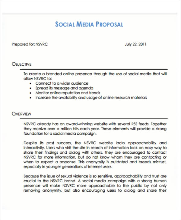 Free Social Media Marketing Proposal PPT Edit Download Bonsai