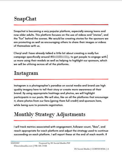 Social Media Proposal Template PPT Sample