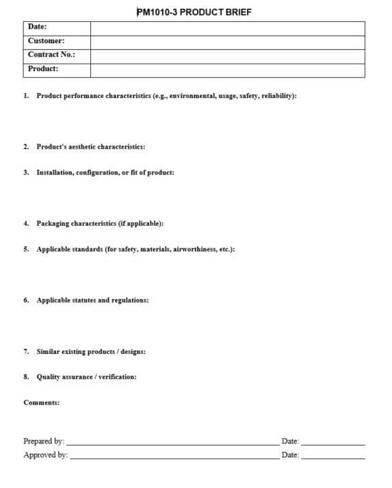 Product Brief Template