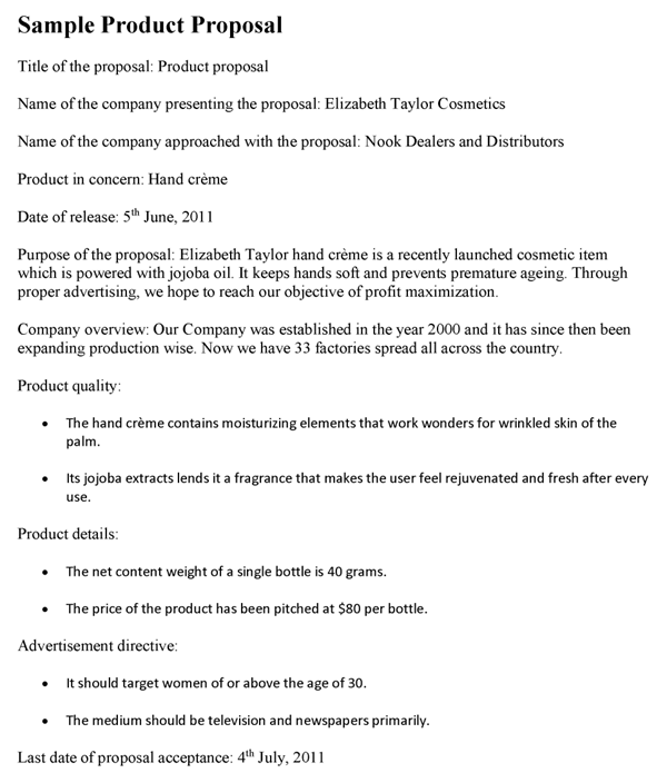 Product Brief Template Sample