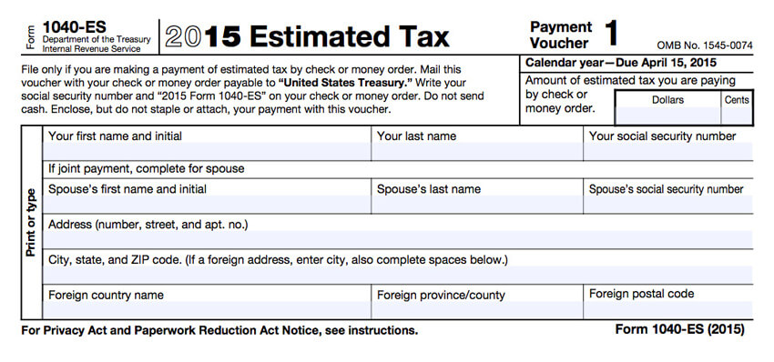 Form 1040-ES