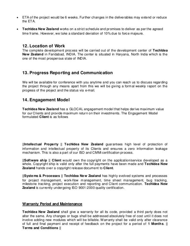 eCommerce Website Proposal Template PPT Sample