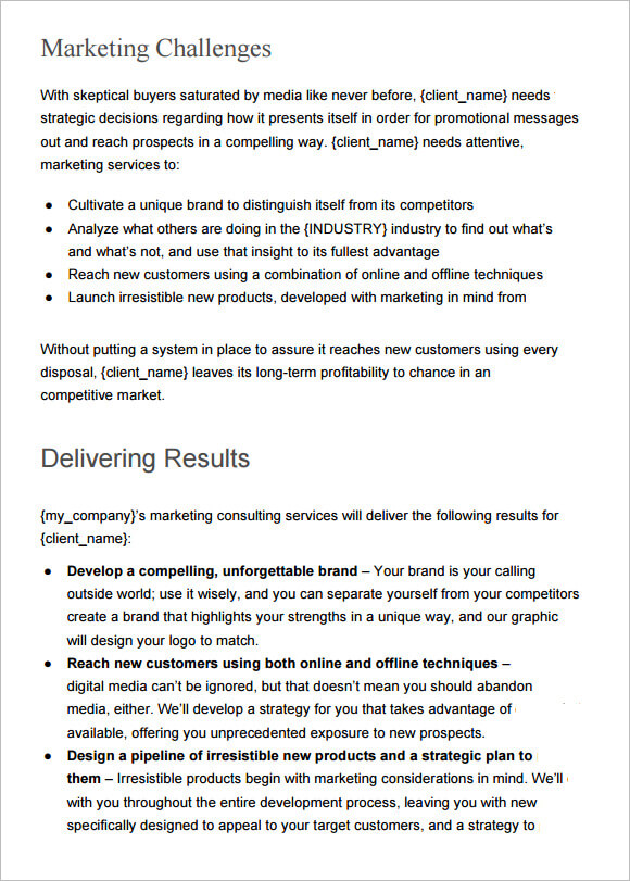 Content Marketing Proposal Template