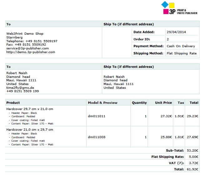 Public Relations Invoice Template