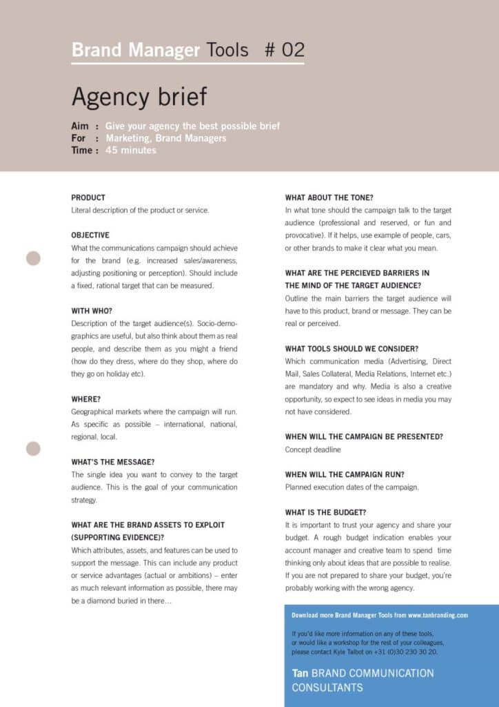 Marketing Campaign Brief Template