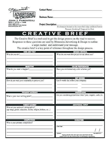 Marketing Campaign Brief Template Sample