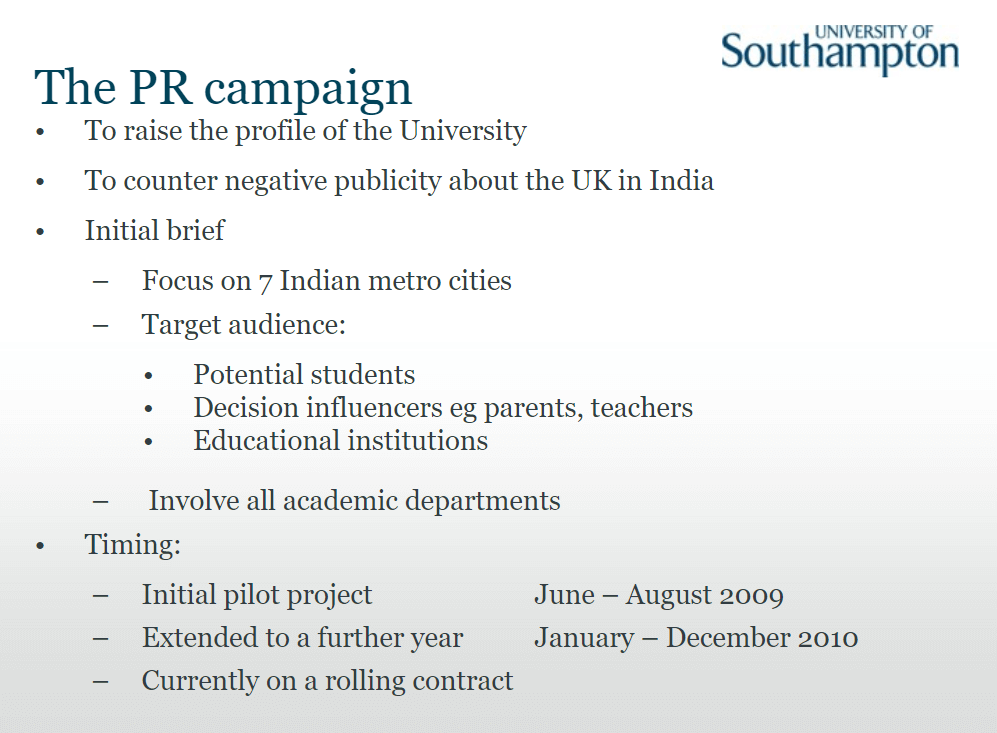 PR Brief Template