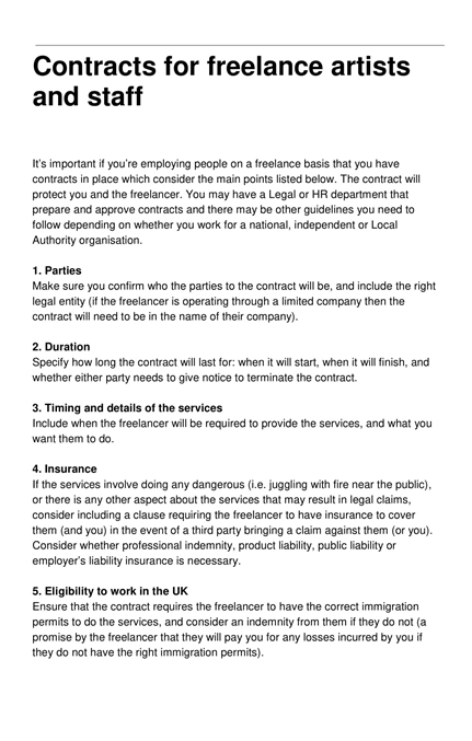 Service Agreement PDF Template Sample