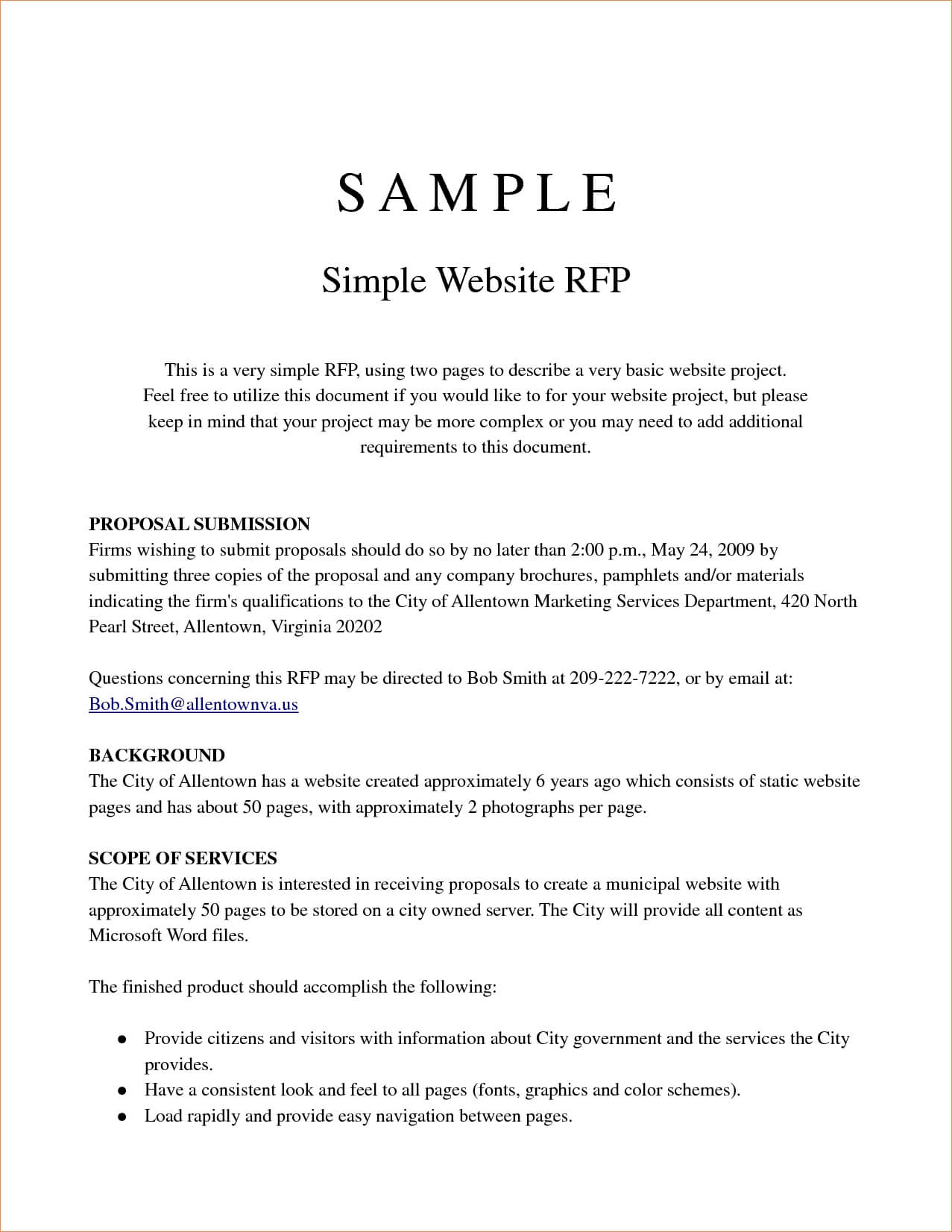 SEM RFP Example