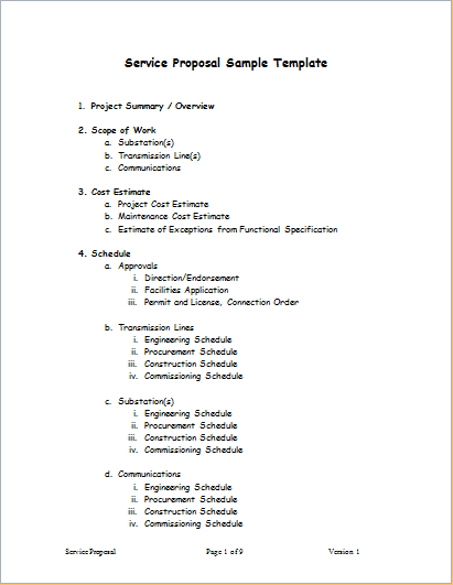 Modern Proposal Template Example