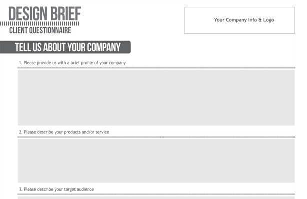 Creative Design Brief Template