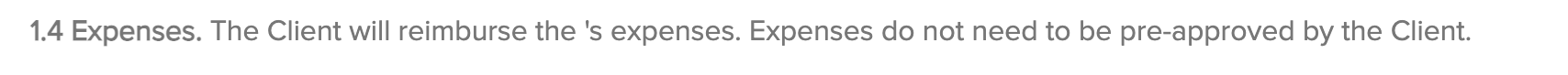 Don't forget to add the expenses clause when creating a bridal makeup contract