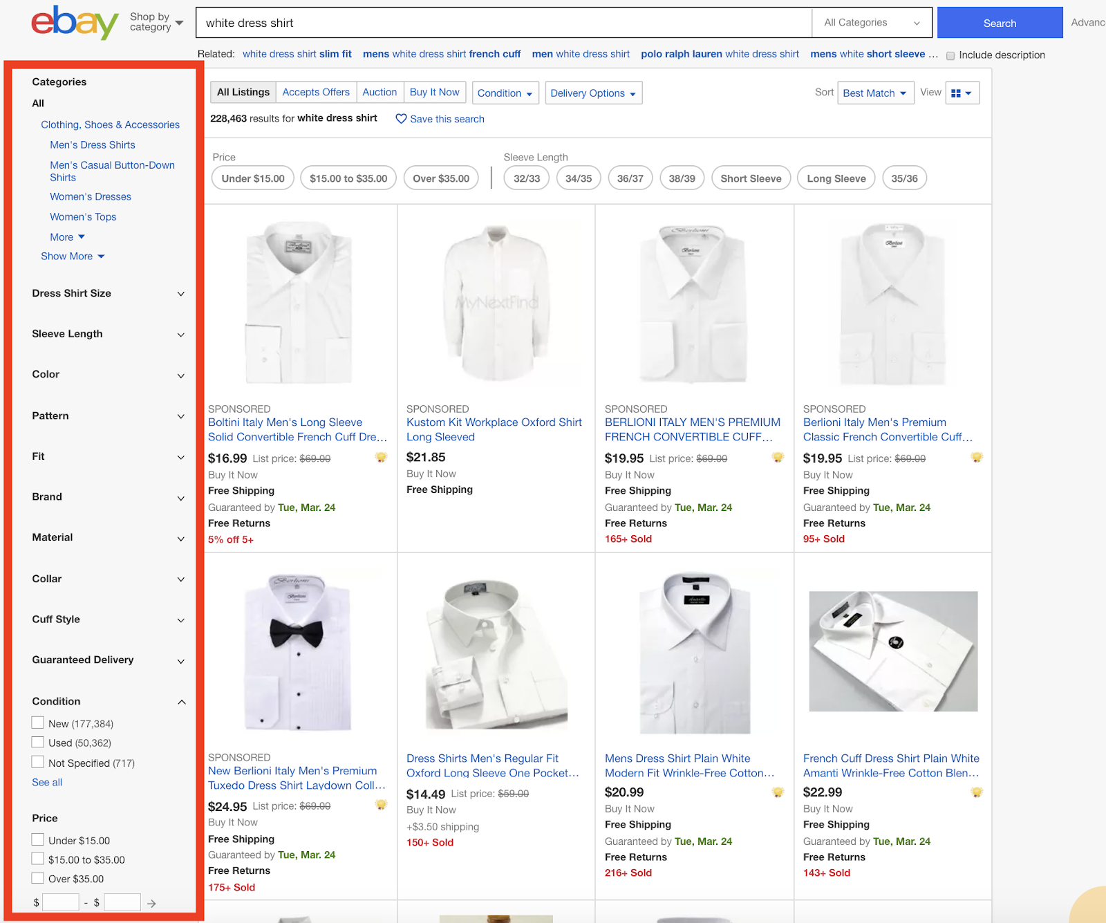 How to Use eBay Search A Beginners Guide Size.ly Blog