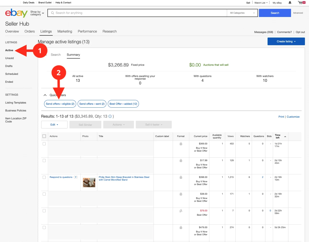 Sales Booster How to send eBay offers to watchers Size.ly Blog
