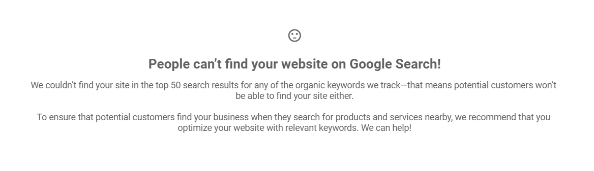 organic keyword rankings