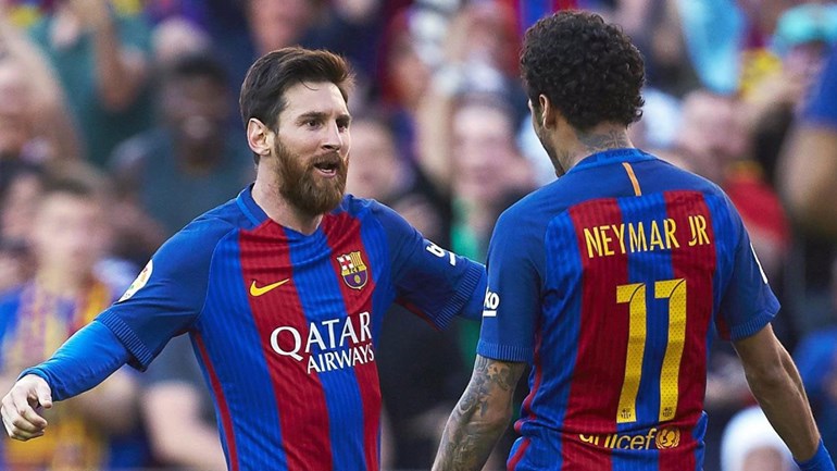 Messi reage à saída de Neymar do Barcelona e deseja-lhe boa sorte   