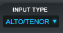 An image of Auto-Tune Pro's Input Type menu.