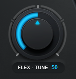 Изображение ручки Flex-Tune Auto-Tune Pro, установленной на значение 50.