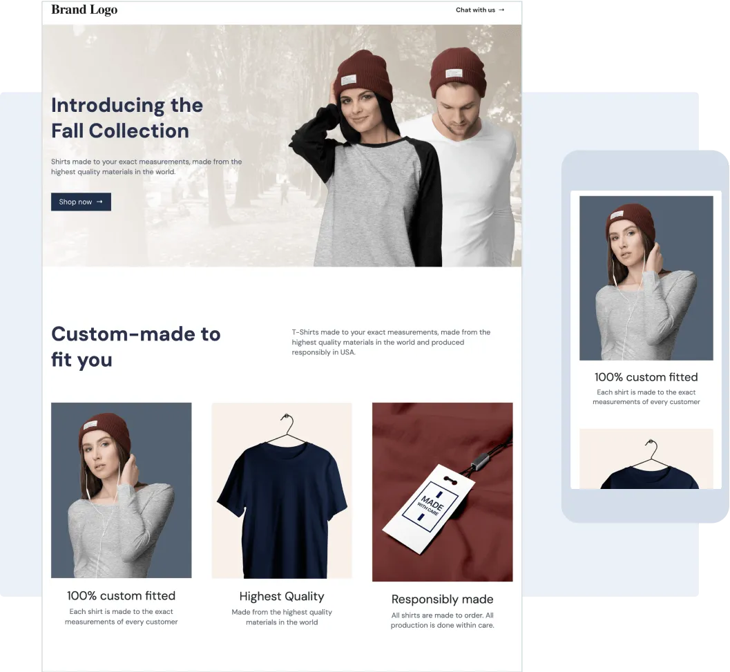 Imagem de uma landing page | Desenvolvedor de sites