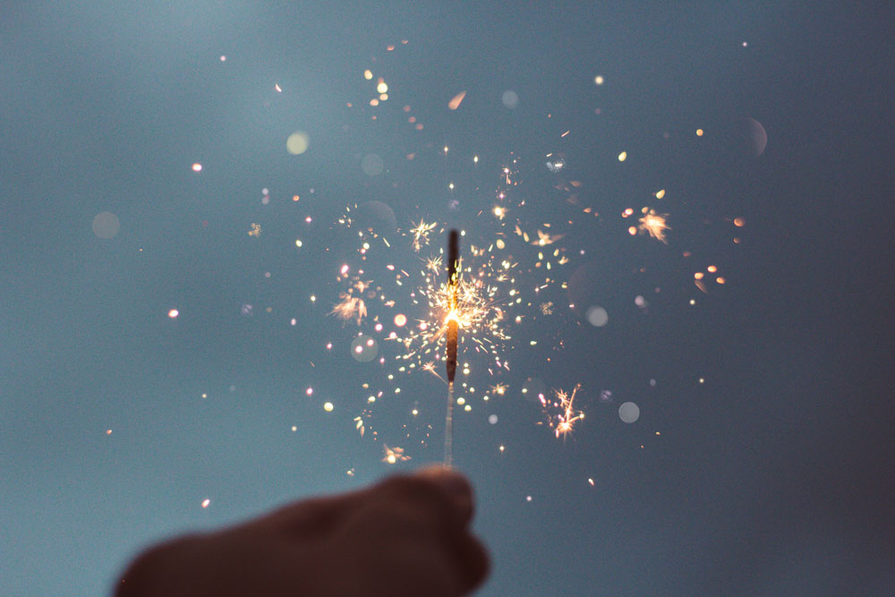 Sparks of light