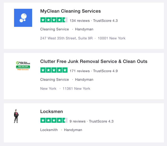 Reputation marketing from a review-listing website.