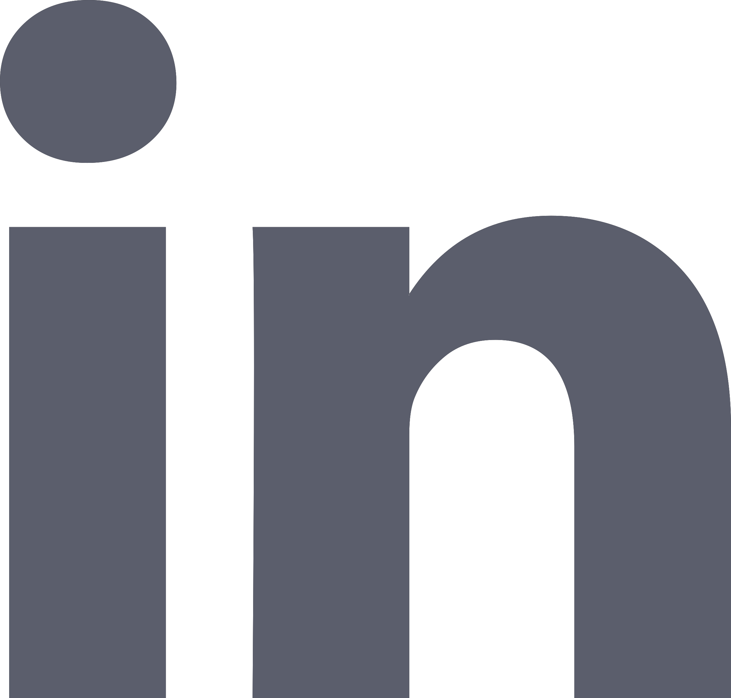 Grey linkedIn icon
