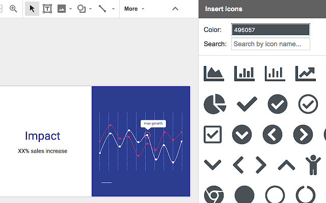 insert icons google slides add-on