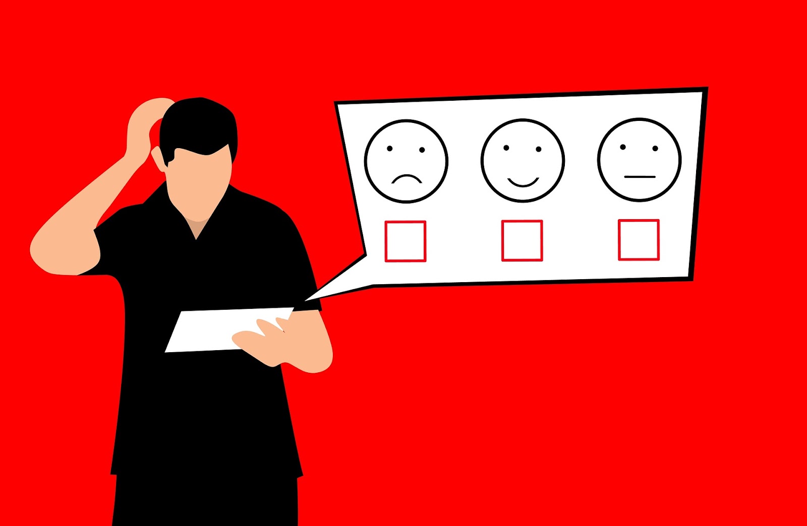 Choosing customer feedback guy