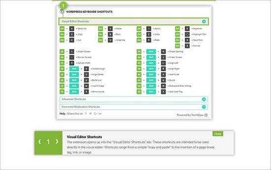 Keyboard shortcuts