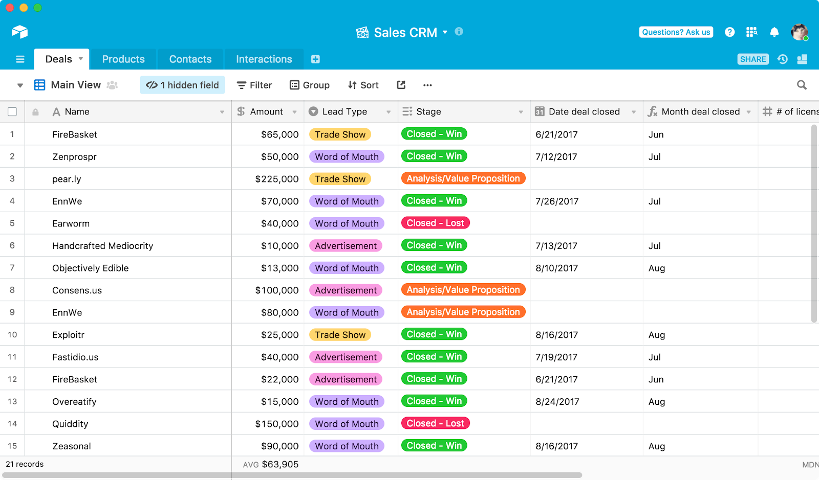 airtable team collaboration software