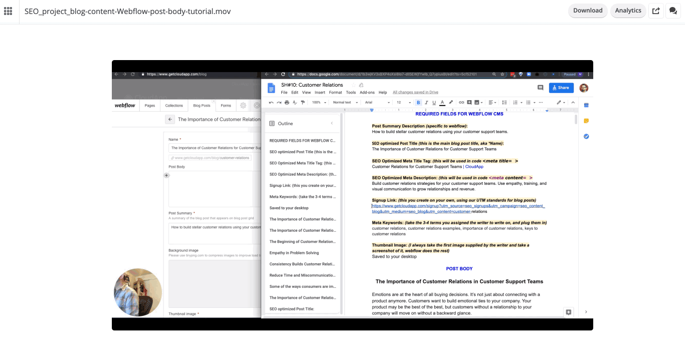 Screen Recording for New Employee Onboarding
