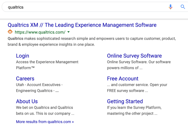 Navigate to Qualtrics.com to create a Qualtrics account