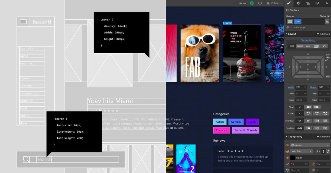 Webflow - responsive website tool