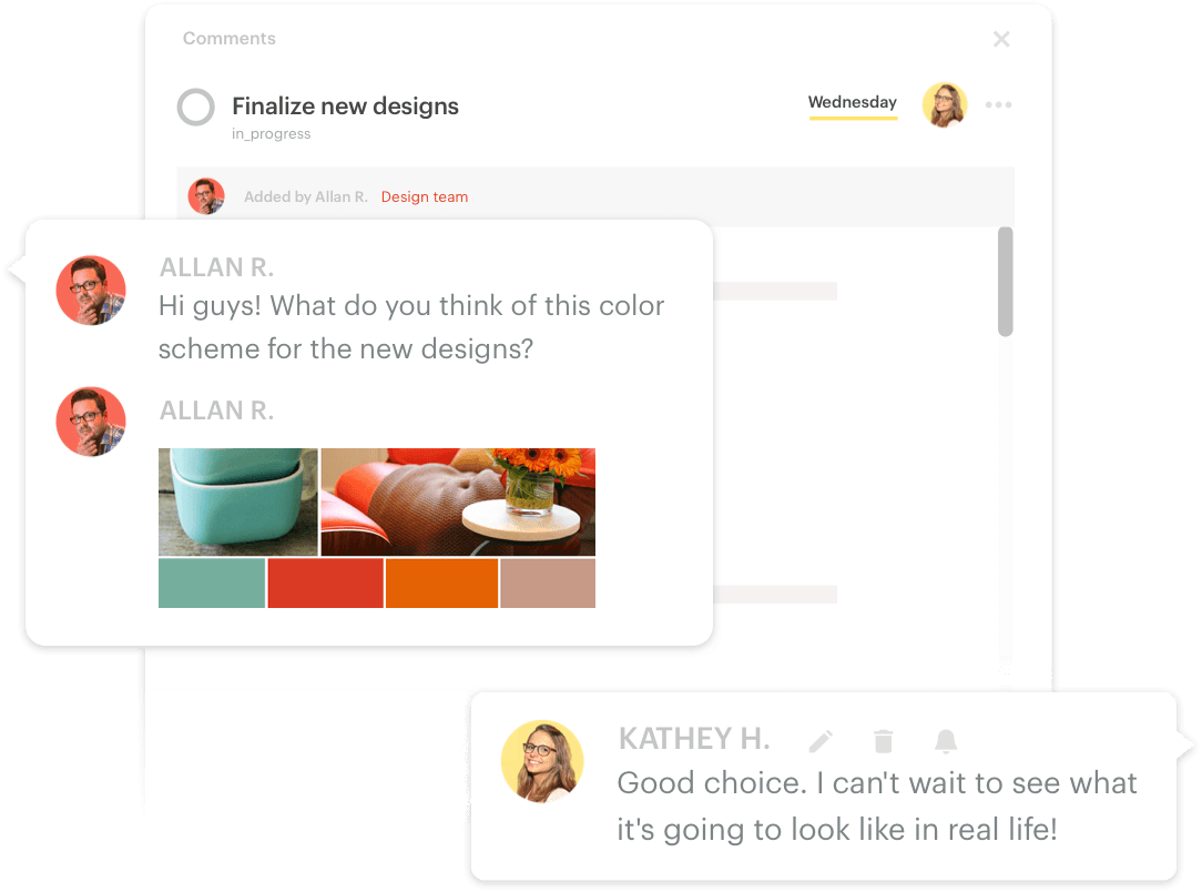 Capture d'écran de l'application de productivité ToDoist.