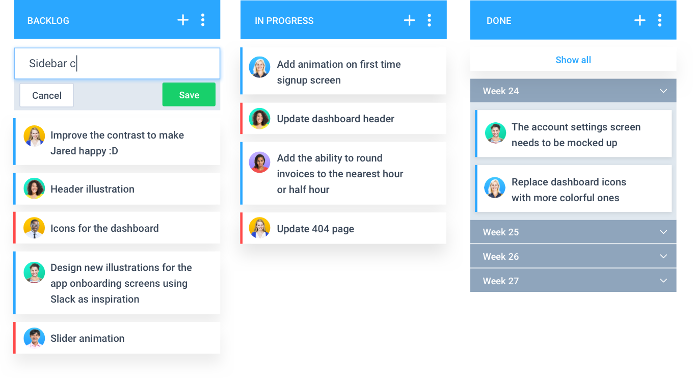 Kanban PM framework