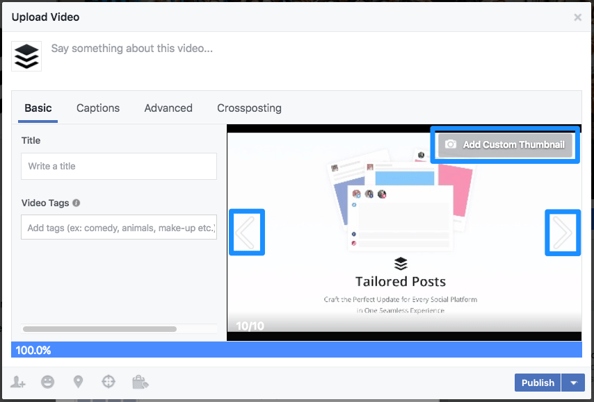 Facebook video creation tips