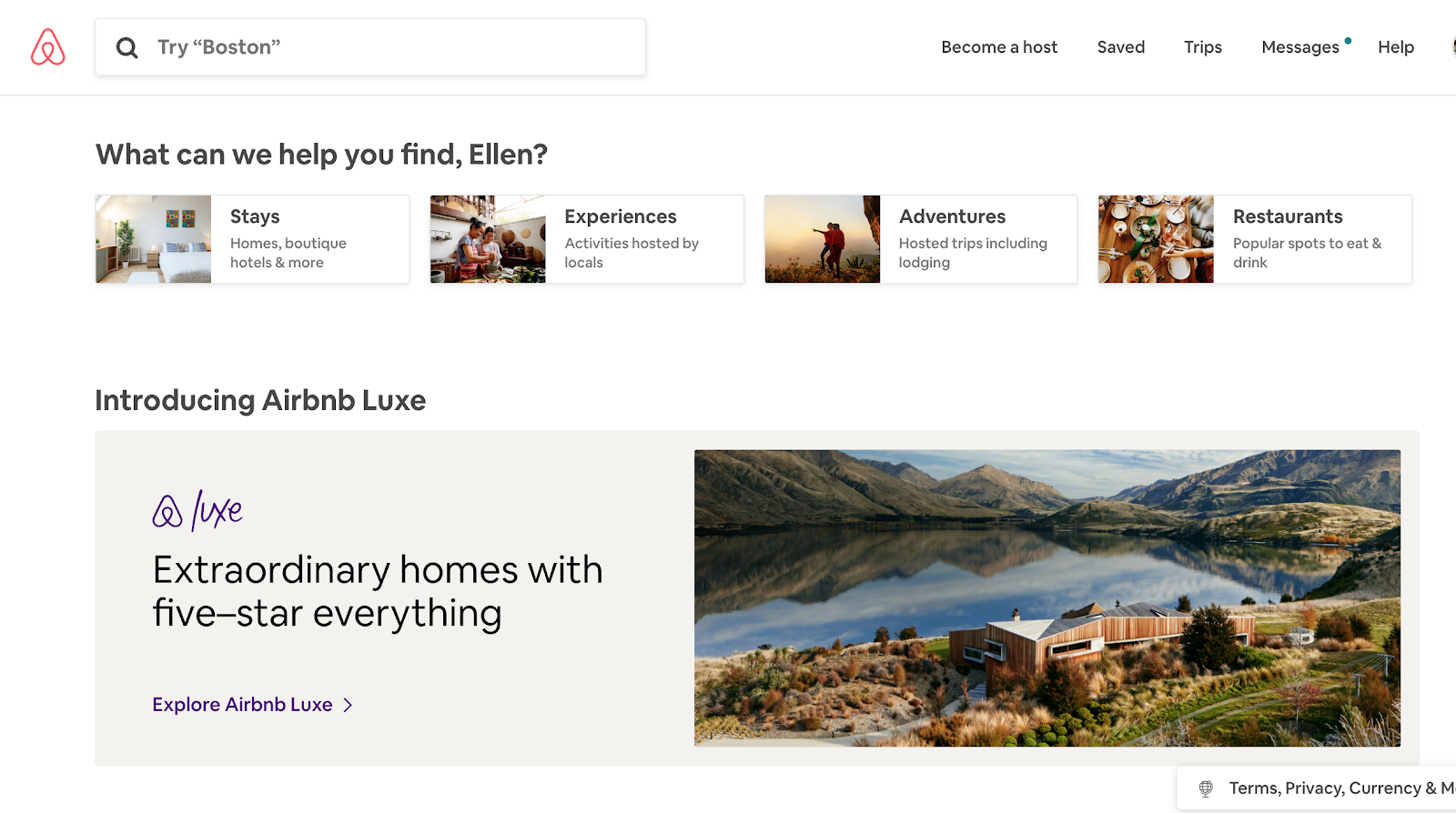 Design thinking examples Airbnb