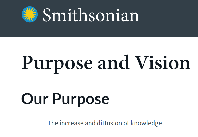 Smithsonian Mission Statement