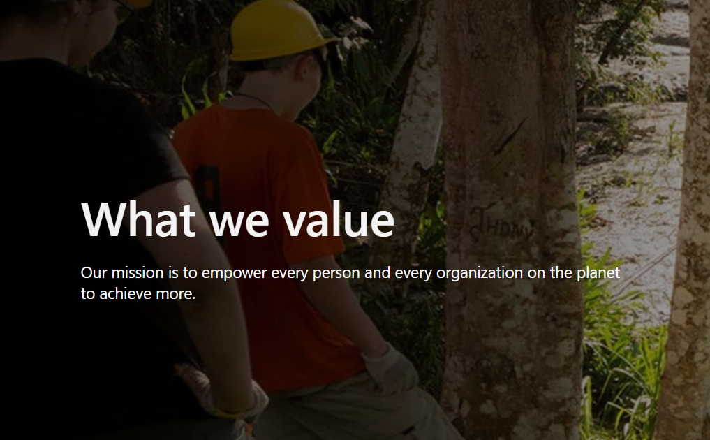 Microsoft Mission Statement