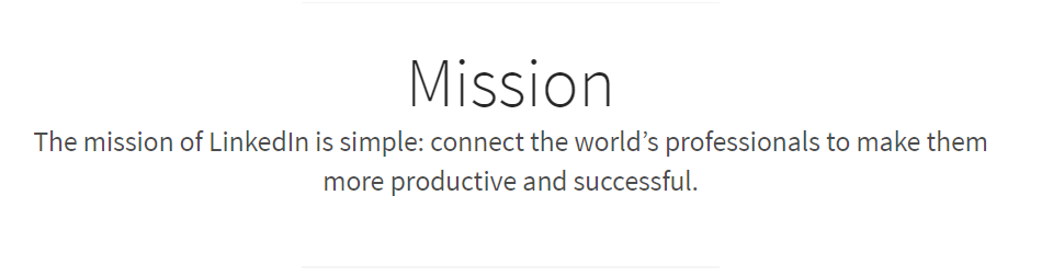 LinkedIn Mission Statement