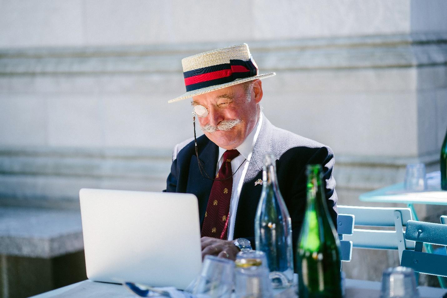 Elderly remote worker