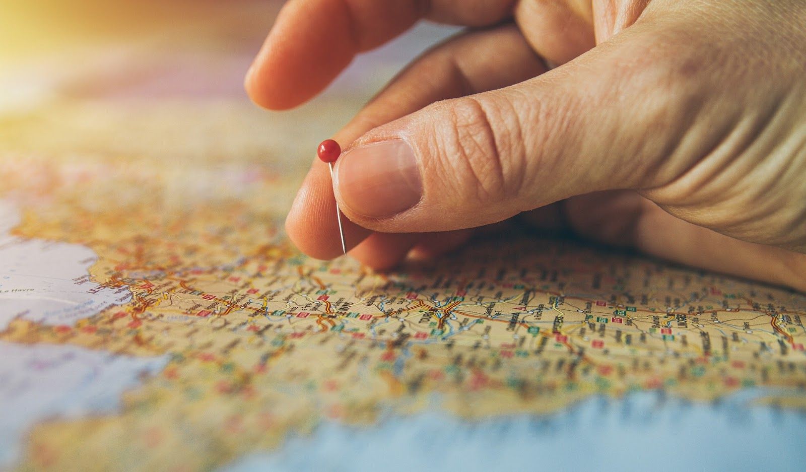 Marking a map with a location to support business expansion