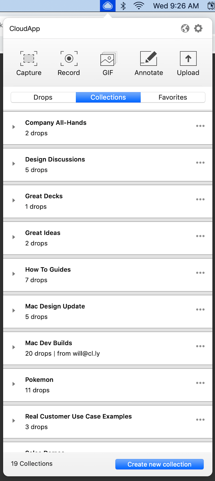 CloudApp Collections for Mac
