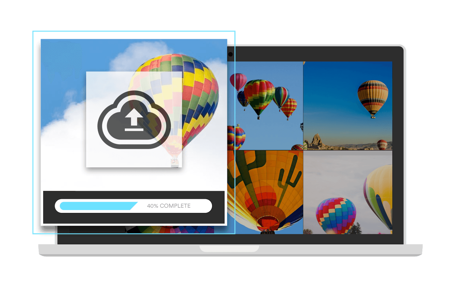 Image of the CloudApp productivity tool on a computer.