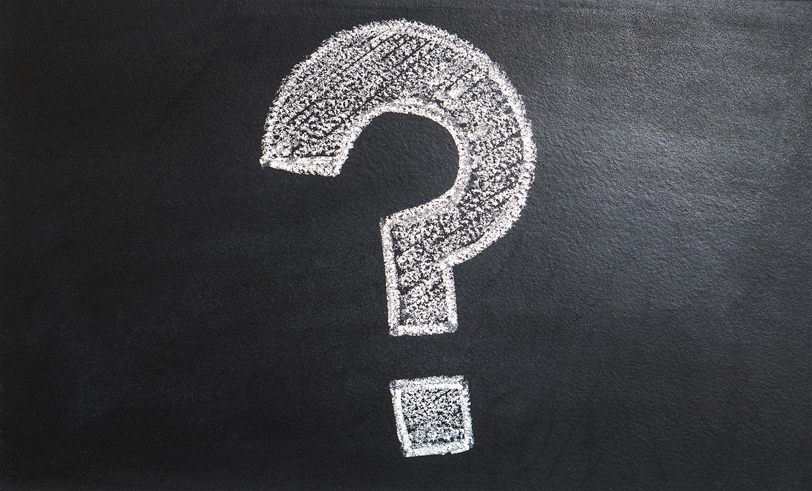 Chalk question mark