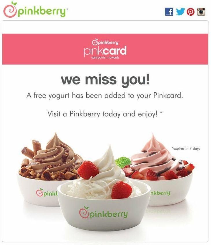 Pinkberry marketing campaign for uninterested customers via Magemail